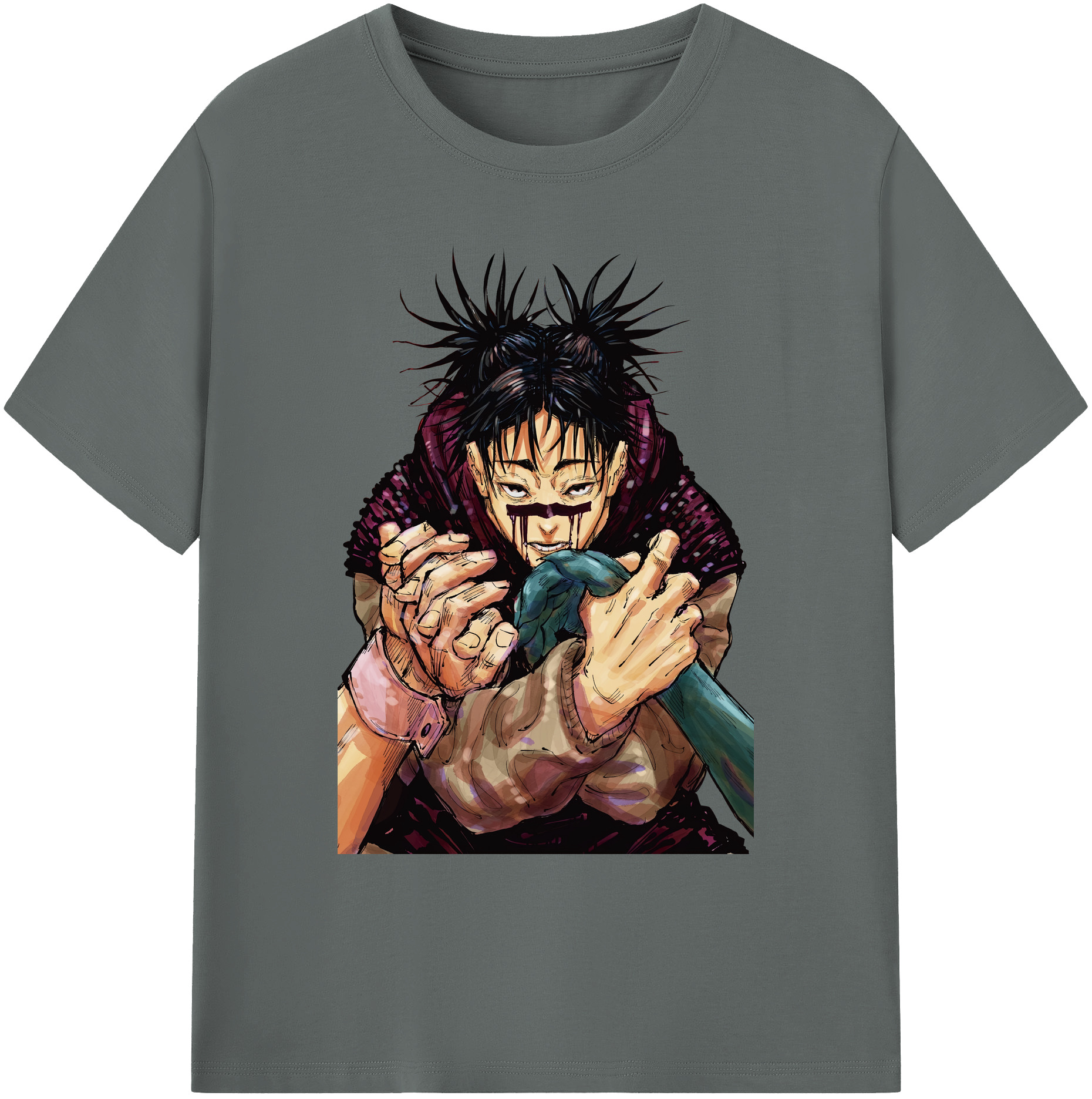 （画像用） 呪術廻戦 Jujutsu Kaisen 綿100％ メンズ半袖Tシャツ｜肌触りやわらか＆通気性